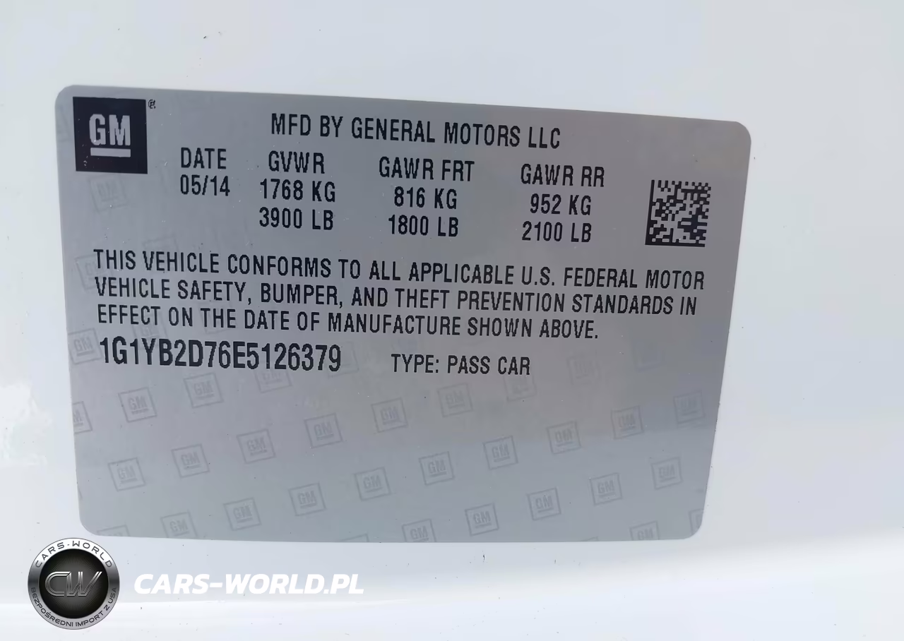 2014 Chevrolet Corvette Stingray VIN:1G1YB2D76E5126379 - 9
