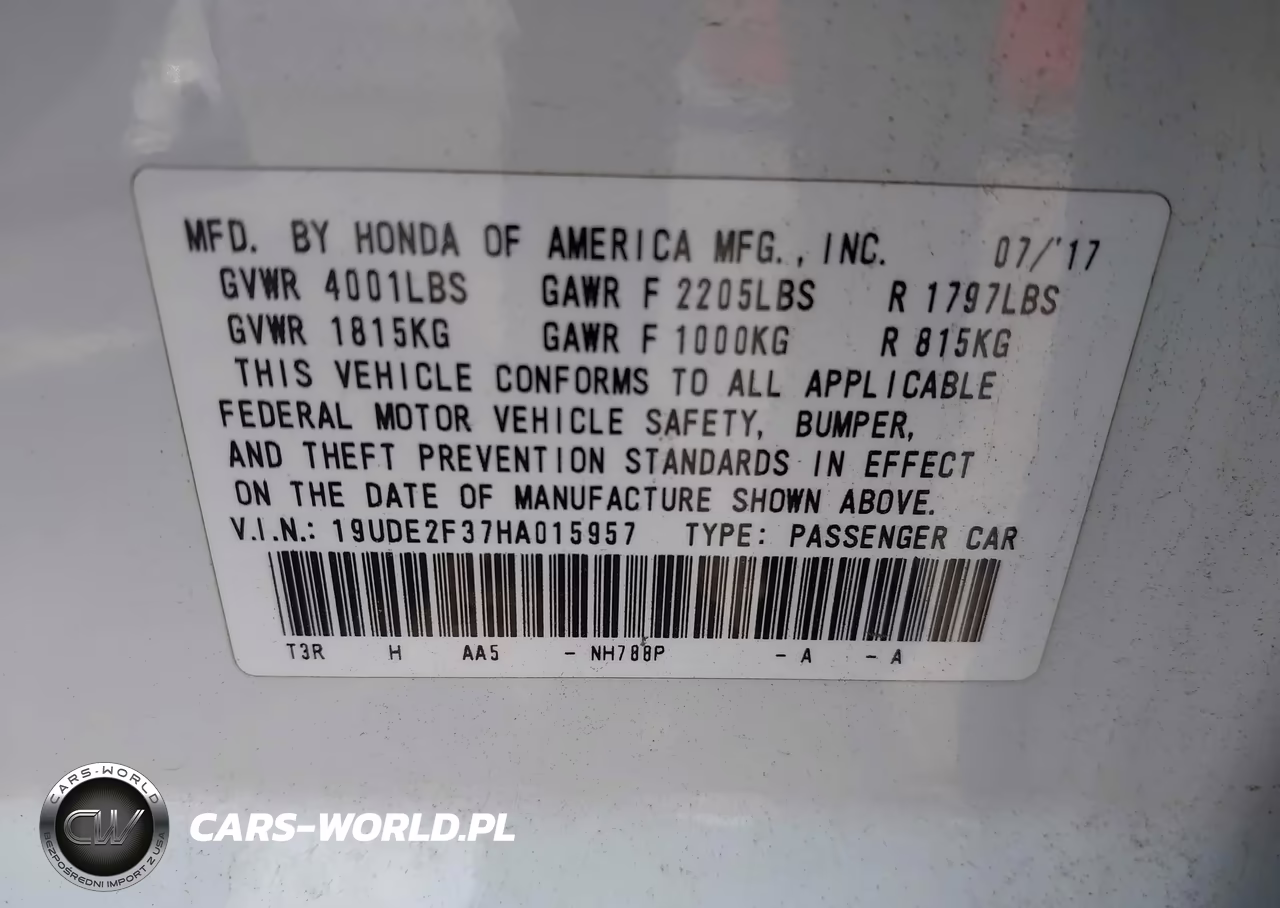 2017 Acura Ilx Acurawatch Plus Package VIN:19UDE2F37HA015957 - 9