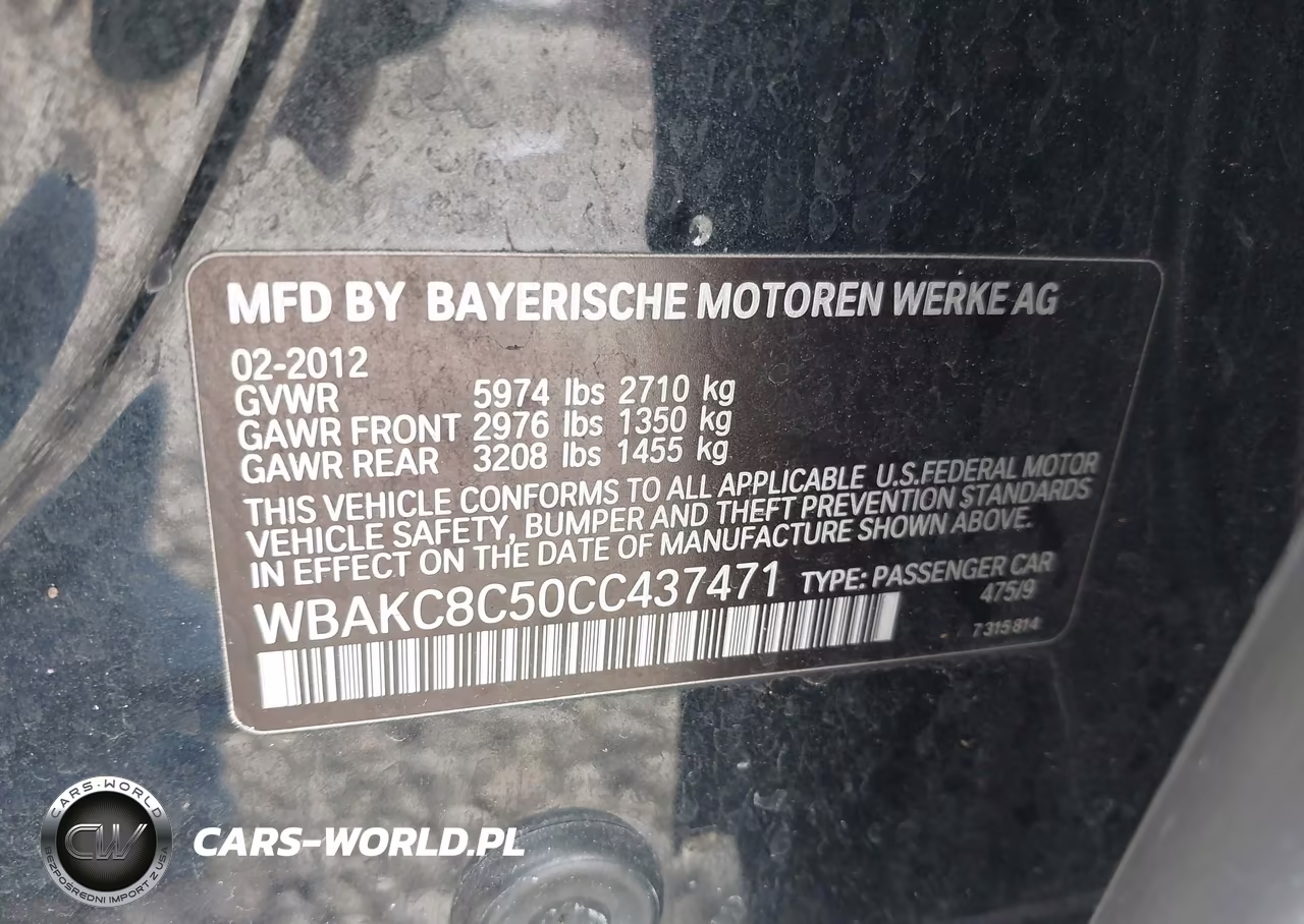 2012 BMW 750Li xDrive VIN:WBAKC8C50CC437471 - 9