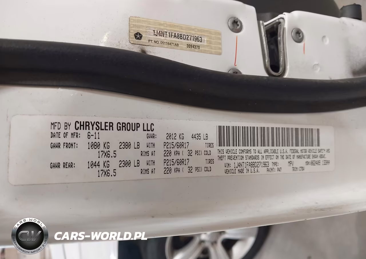2011 Jeep Compass VIN:1J4NT1FA8BD271963 - 9