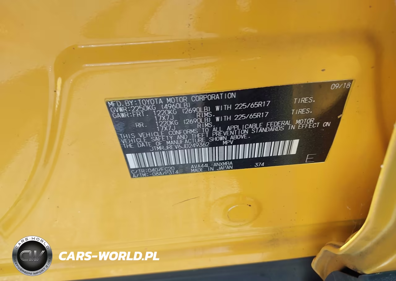 2018 Toyota Rav4 Hybrid Le VIN:JTMRJREV6JD249362 - 9