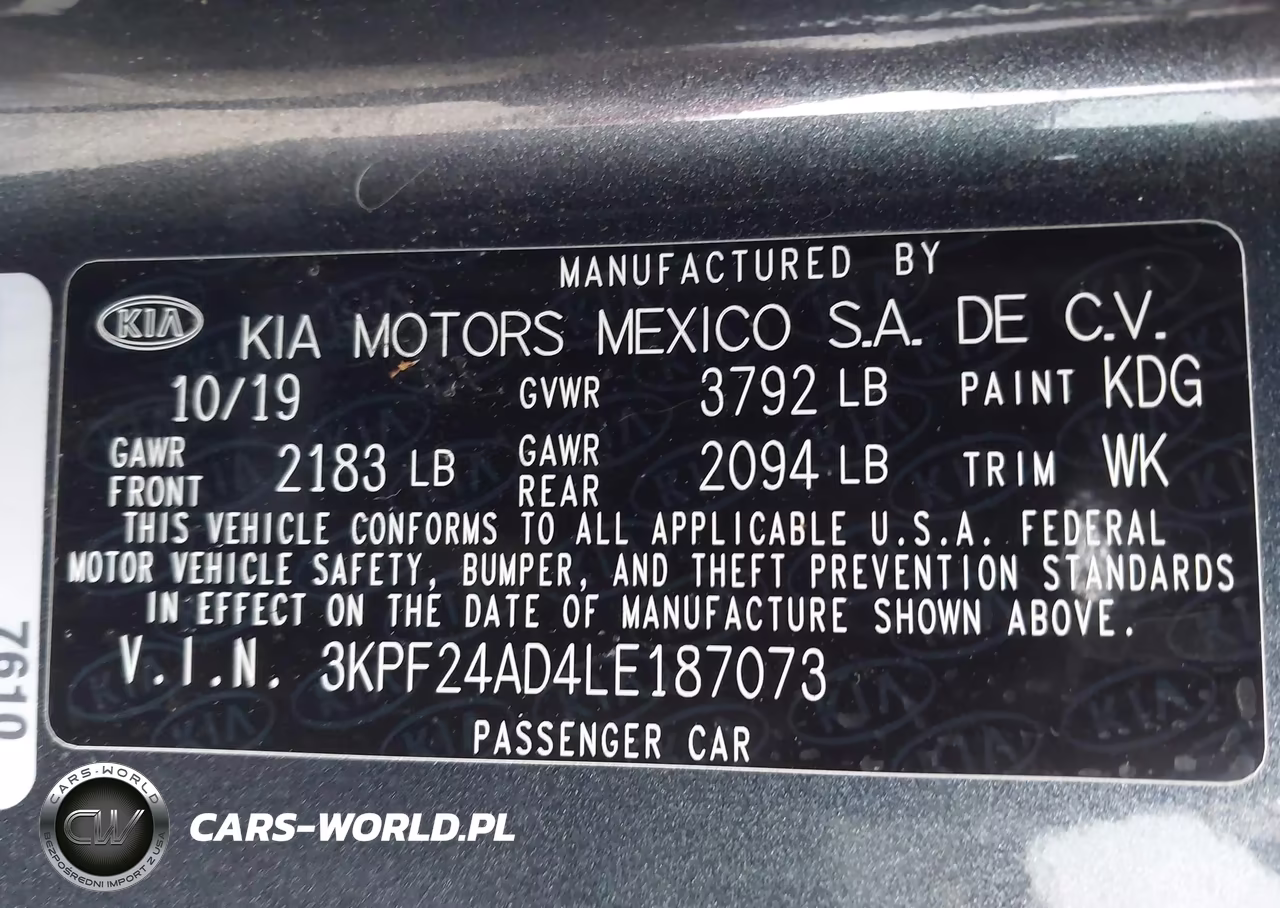 2020 Kia Forte Lxs VIN:3KPF24AD4LE187073 - 9