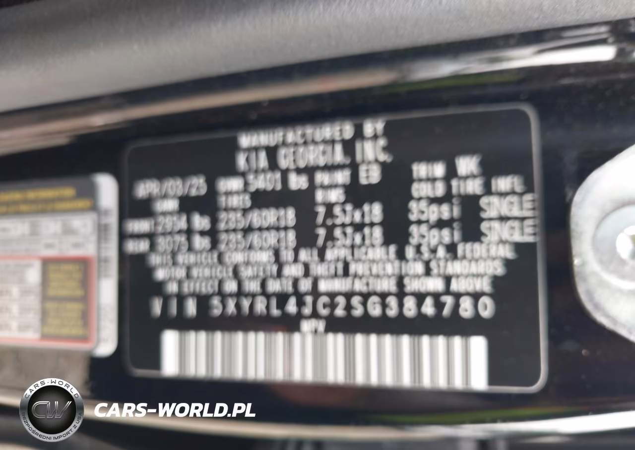 2025 Kia Sorento S VIN:5XYRL4JC2SG384780 - 9