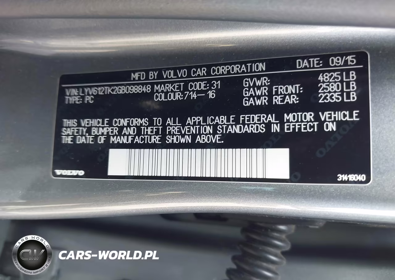 2016 Volvo S60 Inscription T5 Premier VIN:LYV612TK2GB098848 - 9