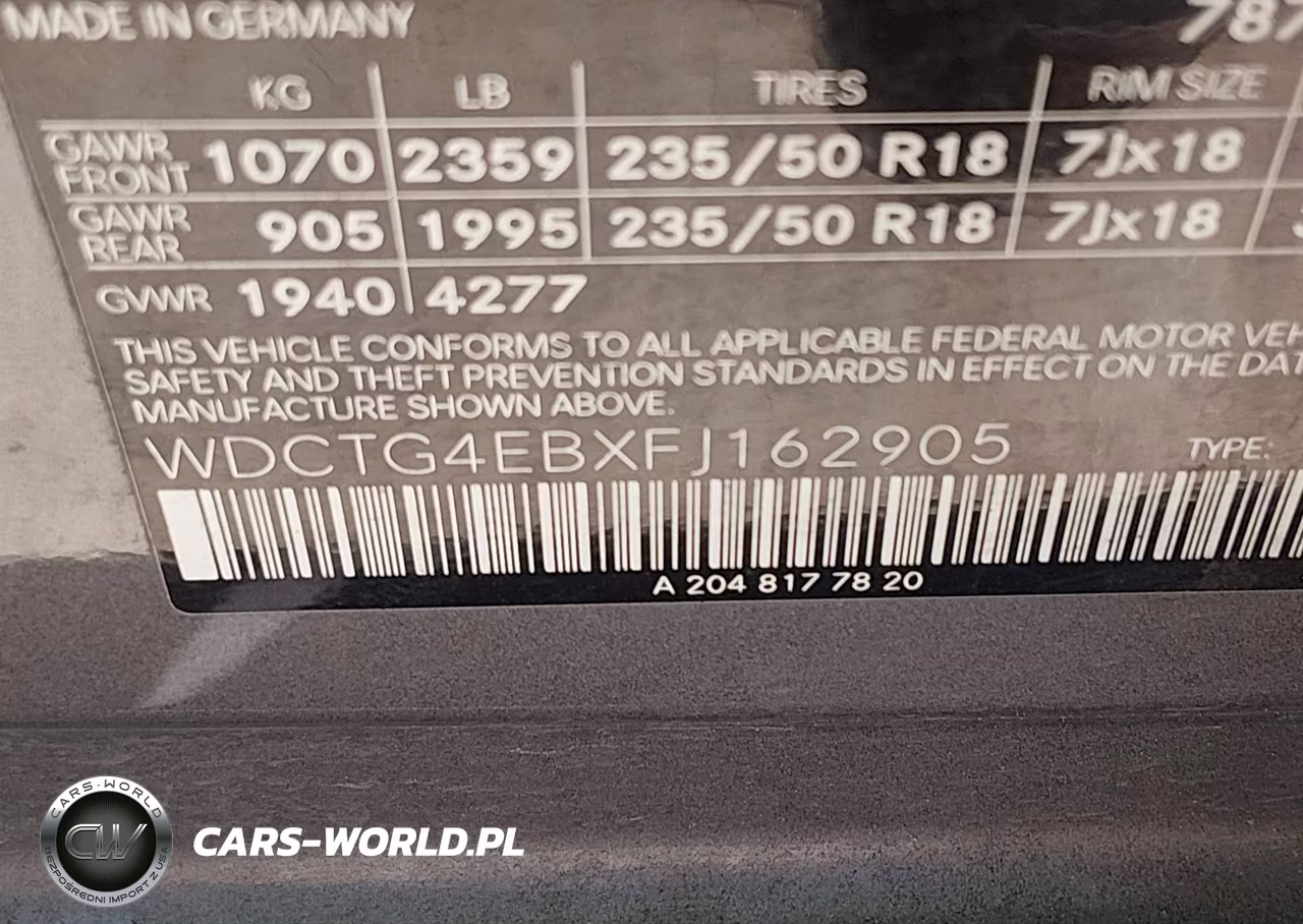 2015 Mercedes-Benz Gla 250 VIN:WDCTG4EBXFJ162905 - 9