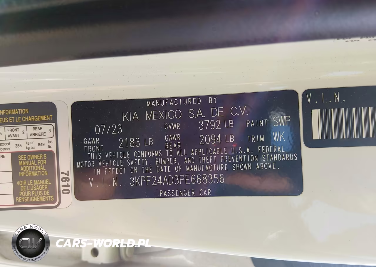 2023 Kia Forte Lx-Lxs VIN:3KPF24AD3PE668356 - 9
