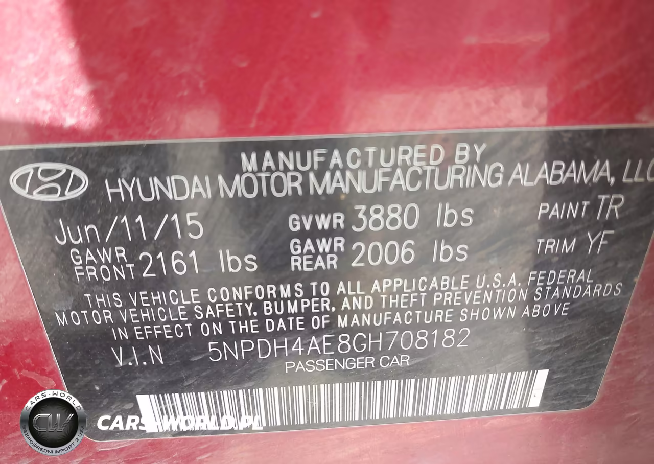 2016 Hyundai Elantra Value Edition VIN:5NPDH4AE8GH708182 - 9