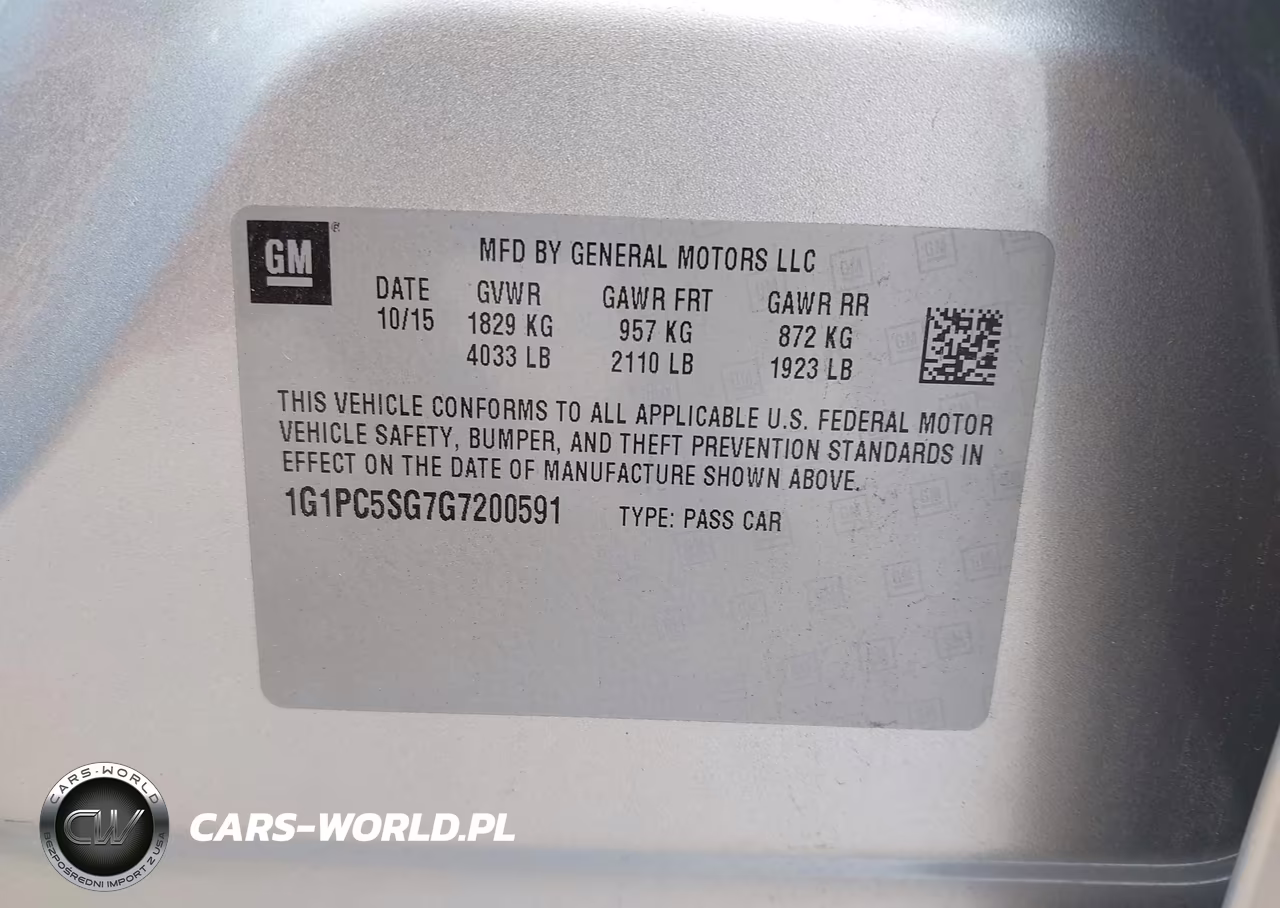 2016 Chevrolet Cruze Limited Ls Auto VIN:1G1PC5SG7G7200591 - 9