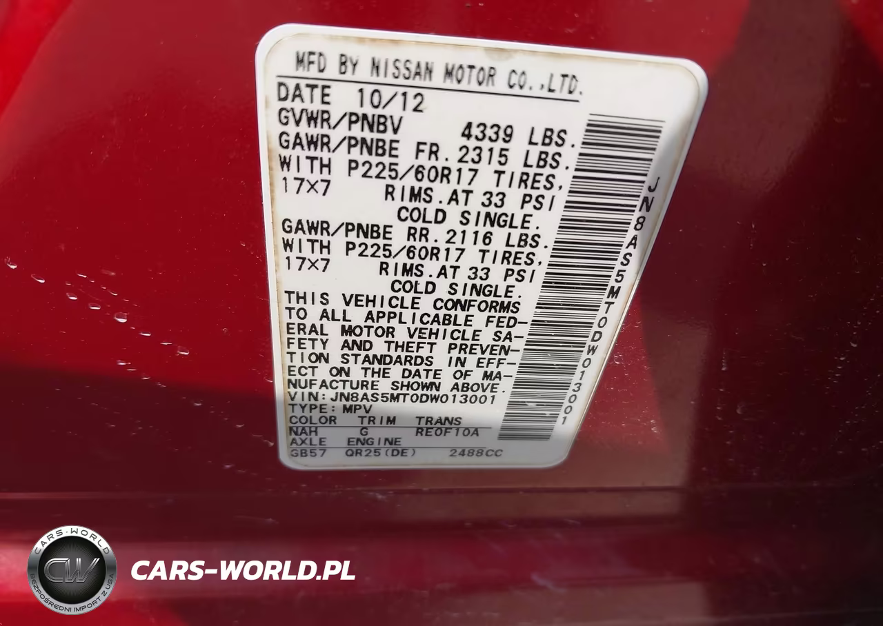2013 Nissan Rogue Sv VIN:JN8AS5MT0DW013001 - 9