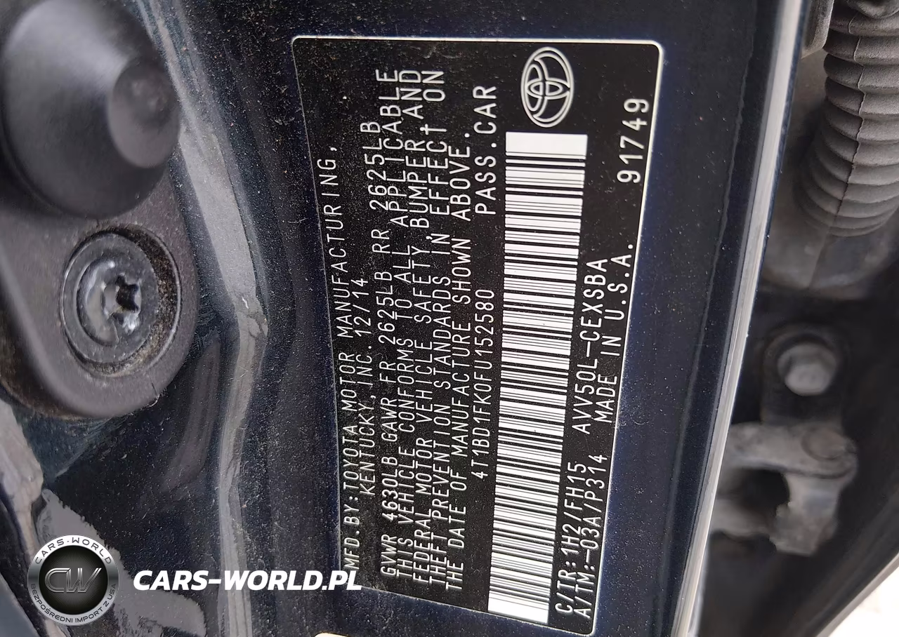 2015 Toyota Camry Hybrid Se VIN:4T1BD1FK0FU152580 - 9