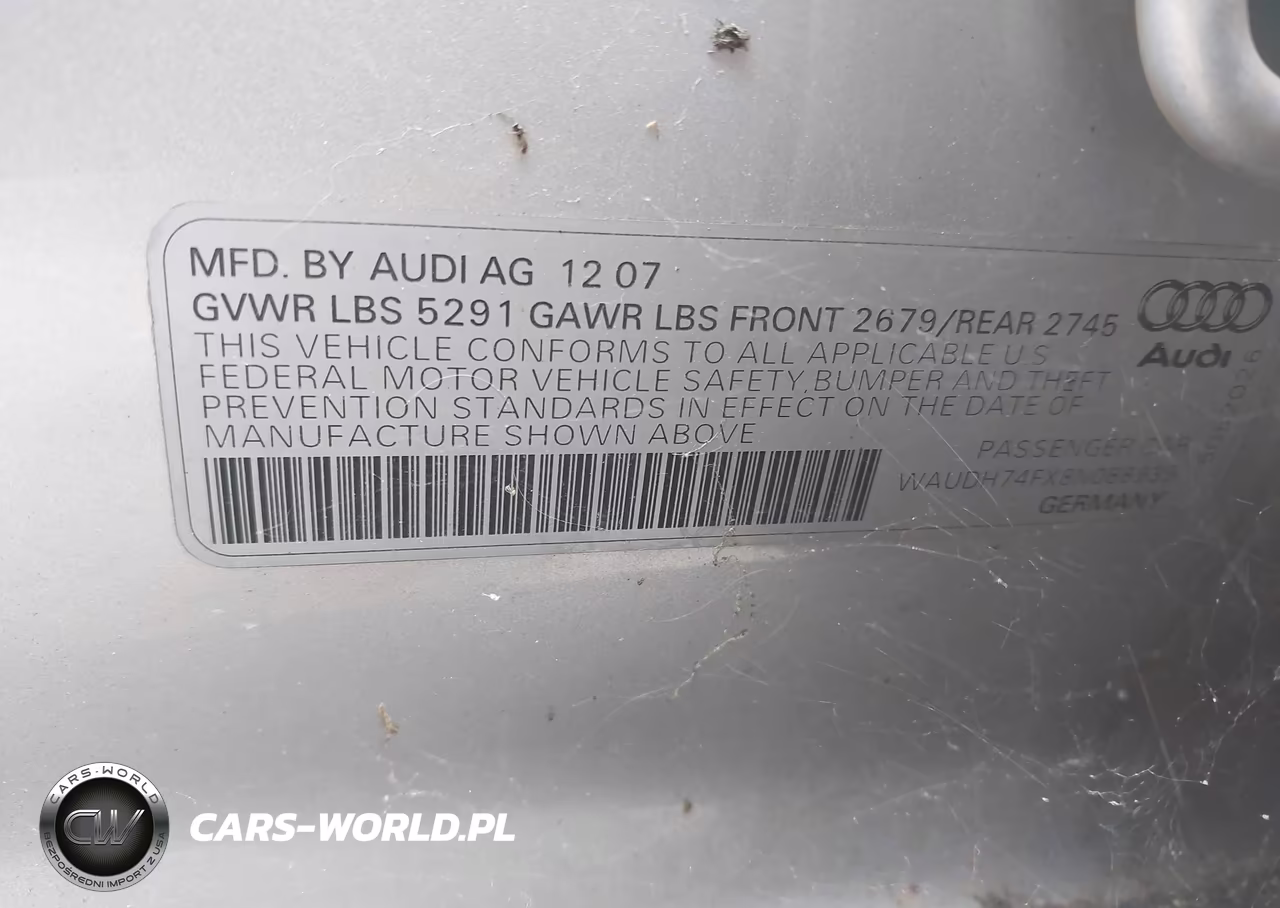 2008 Audi A6 3.2 VIN:WAUDH74FX8N088939 - 9