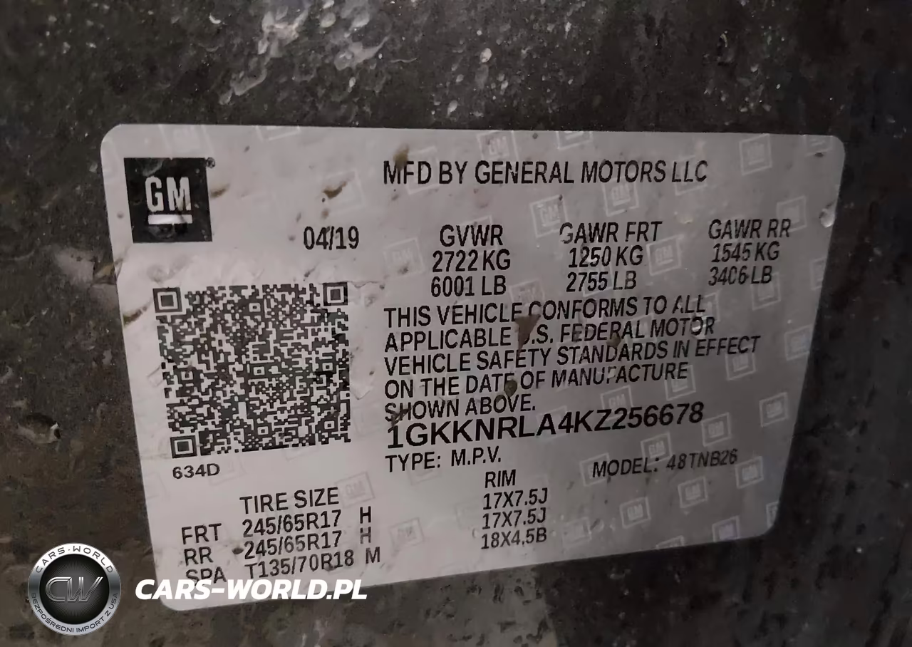 2019 GMC Acadia Sle-1 VIN:1GKKNRLA4KZ256678 - 9