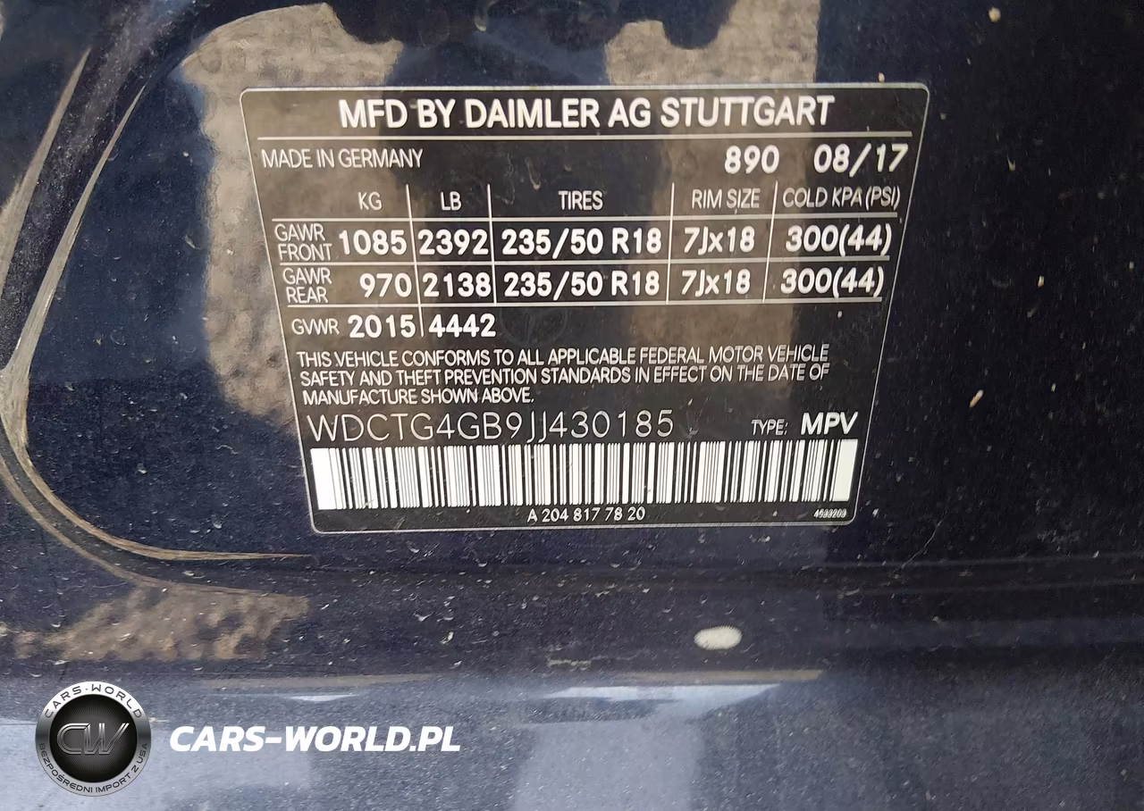 2018 Mercedes-Benz Gla 250 4Matic VIN:WDCTG4GB9JJ430185 - 9