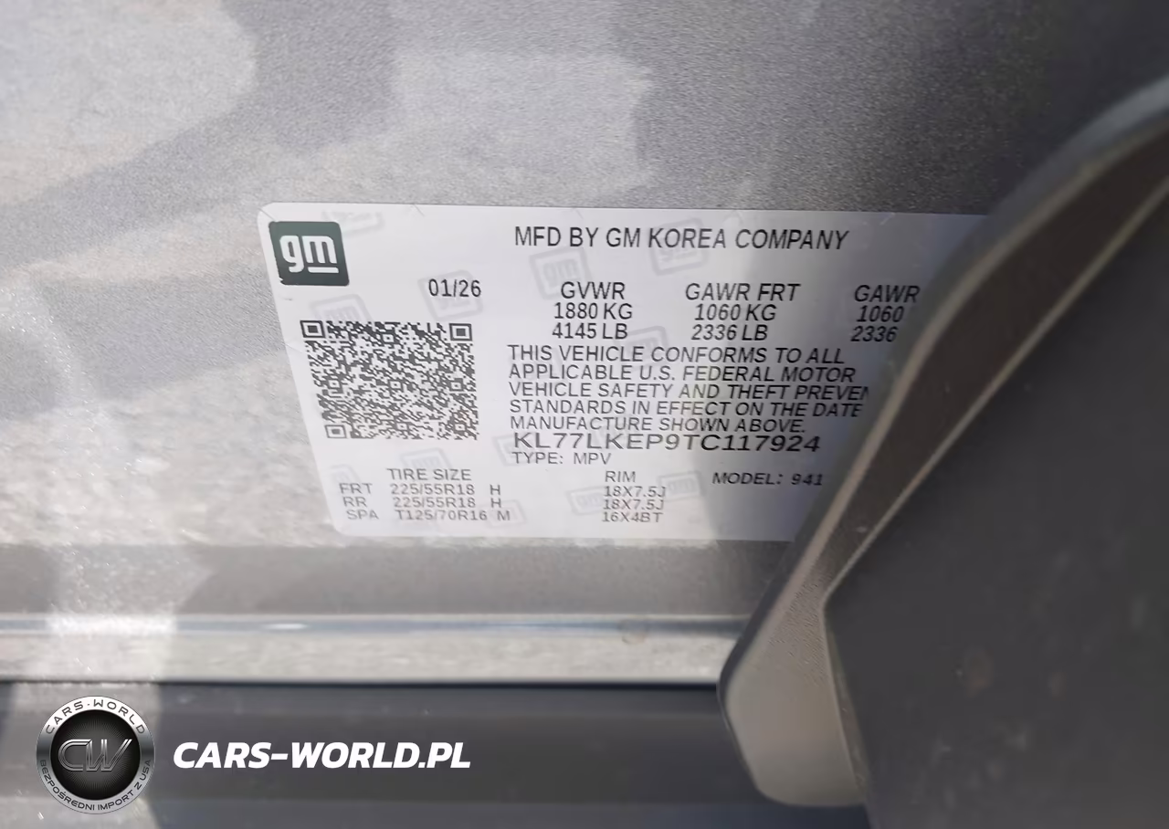 2026 Chevrolet Trax Fwd Activ VIN:KL77LKEP9TC117924 - 9