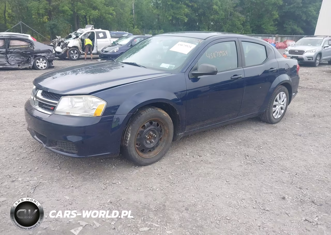 2014 Dodge Avenger Se VIN:1C3CDZAB2EN116191 - 2