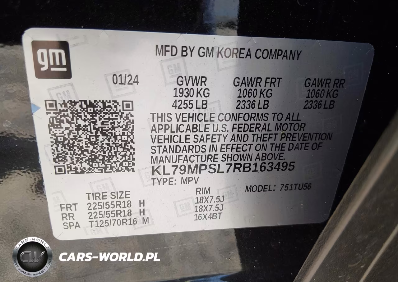 2024 Chevrolet Trailblazer Fwd Lt VIN:KL79MPSL7RB163495 - 9