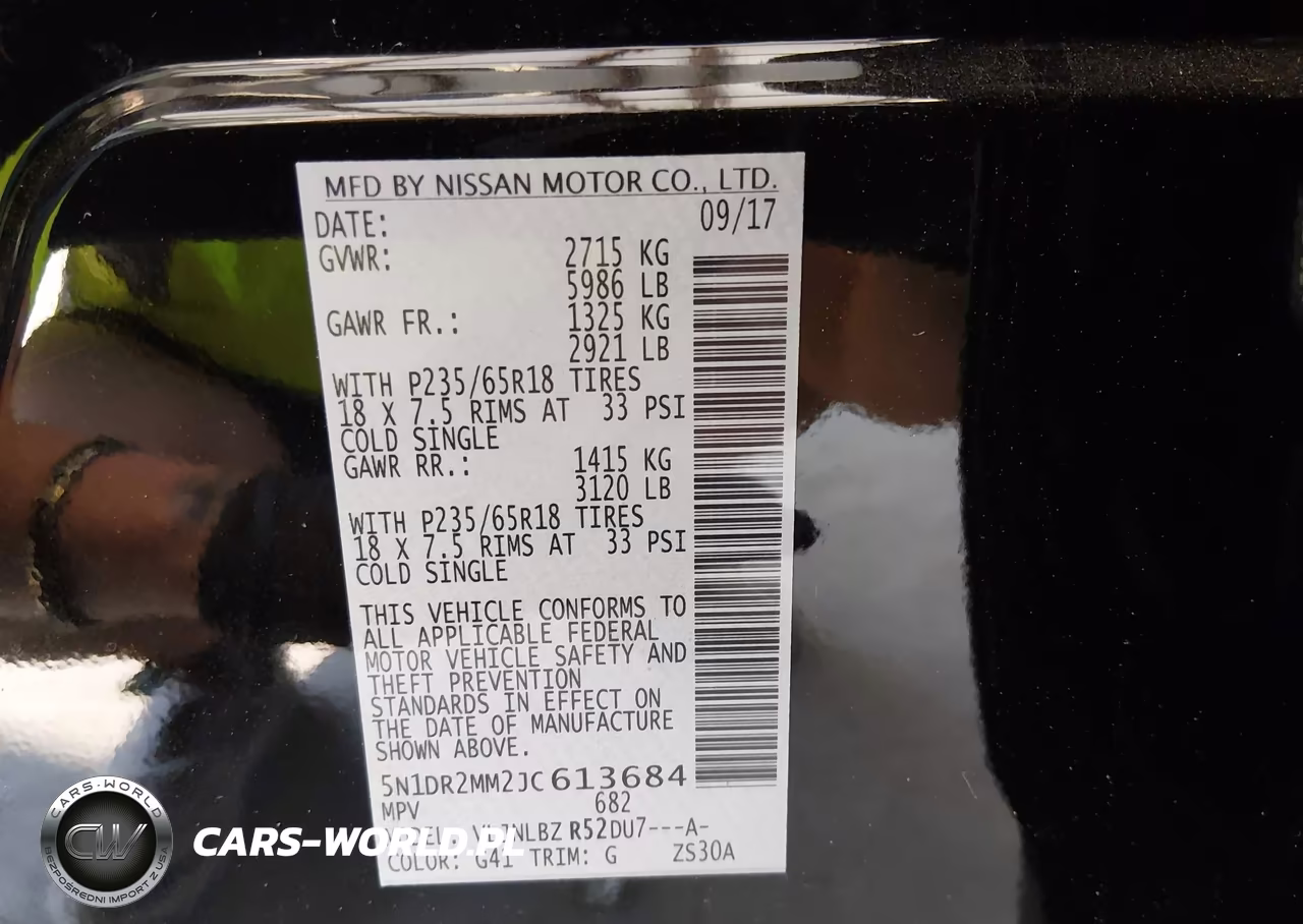 2018 Nissan Pathfinder S VIN:5N1DR2MM2JC613684 - 9