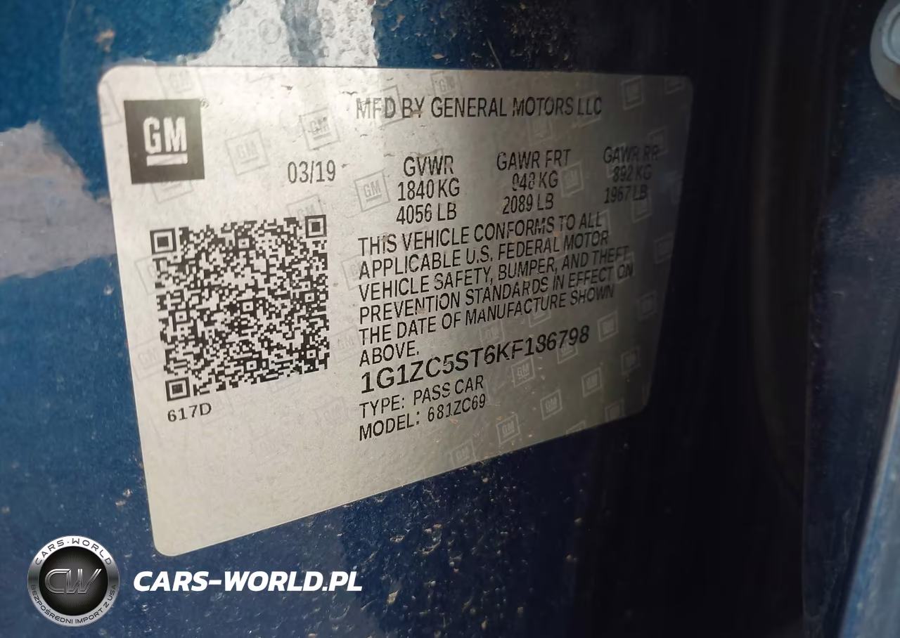 2019 Chevrolet Malibu 1Fl VIN:1G1ZC5ST6KF186798 - 9