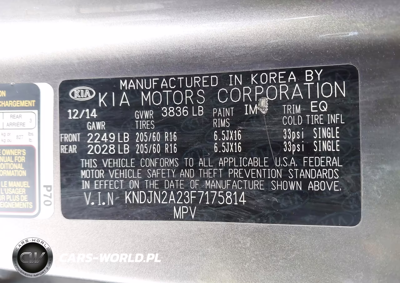 2015 Kia Soul VIN:KNDJN2A23F7175814 - 9