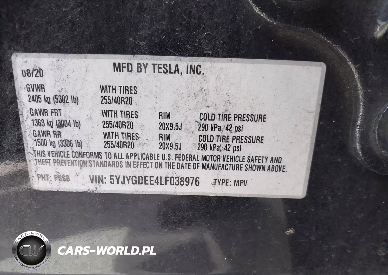 2020 Tesla Model Y Long Range Dual Motor All-Wheel Drive VIN:5YJYGDEE4LF038976 - 9