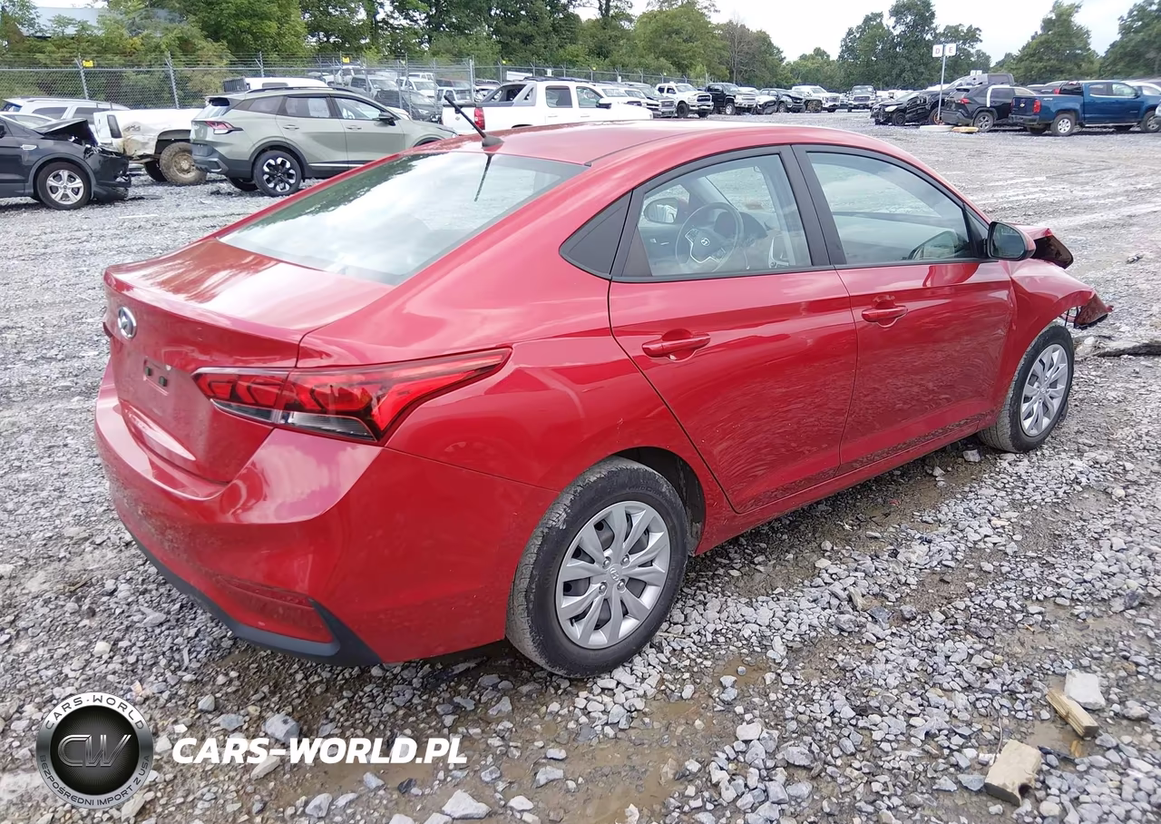 2022 Hyundai Accent Se VIN:3KPC24A68NE166704 - 4