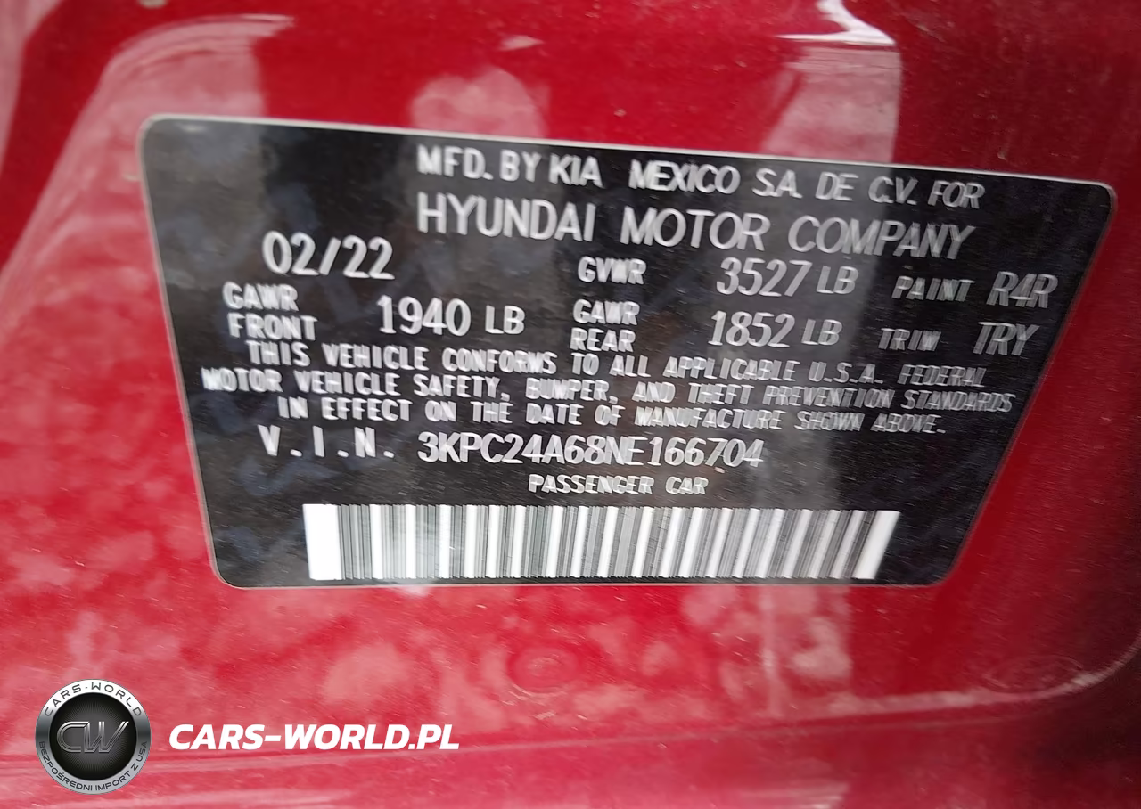 2022 Hyundai Accent Se VIN:3KPC24A68NE166704 - 9