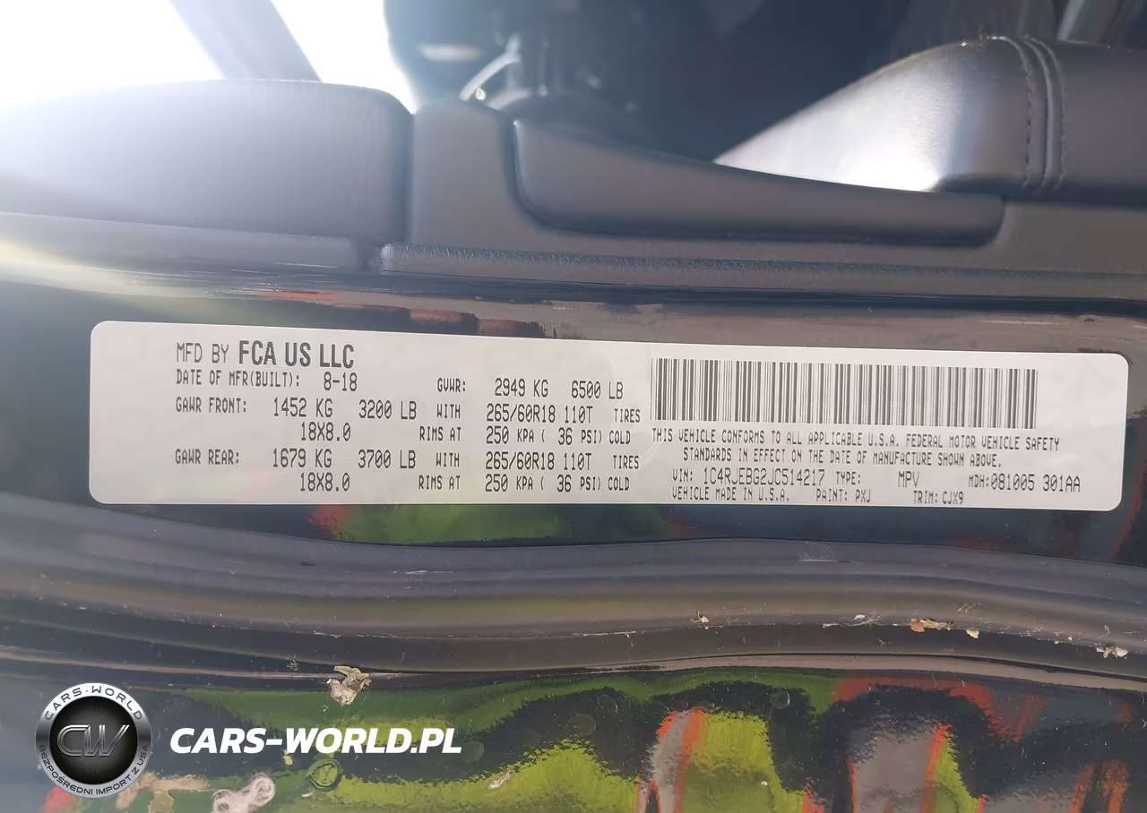 2018 Jeep Grand Cherokee Limited 4X2 VIN:1C4RJEBG2JC514217 - 9