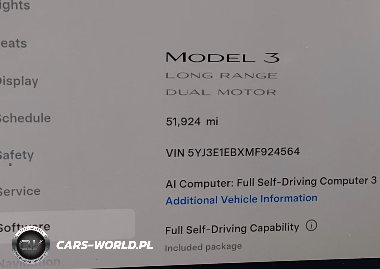 2021 Tesla Model 3 Long Range Dual Motor All-Wheel Drive VIN:5YJ3E1EBXMF924564 - 7