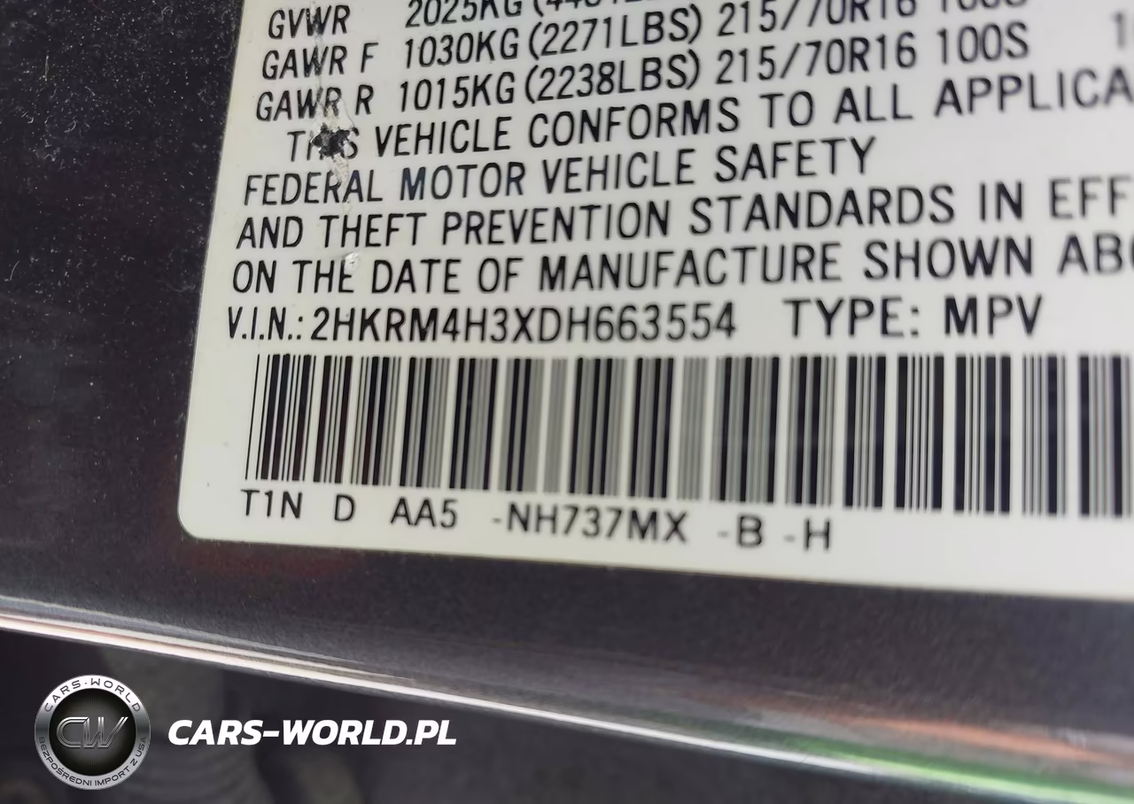 2013 Honda Cr-V Lx VIN:2HKRM4H3XDH663554 - 9