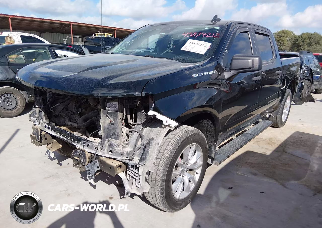 2022 Chevrolet Silverado 1500 2Wd Short Bed Custom VIN:1GCPABEK3NZ607918 - 2