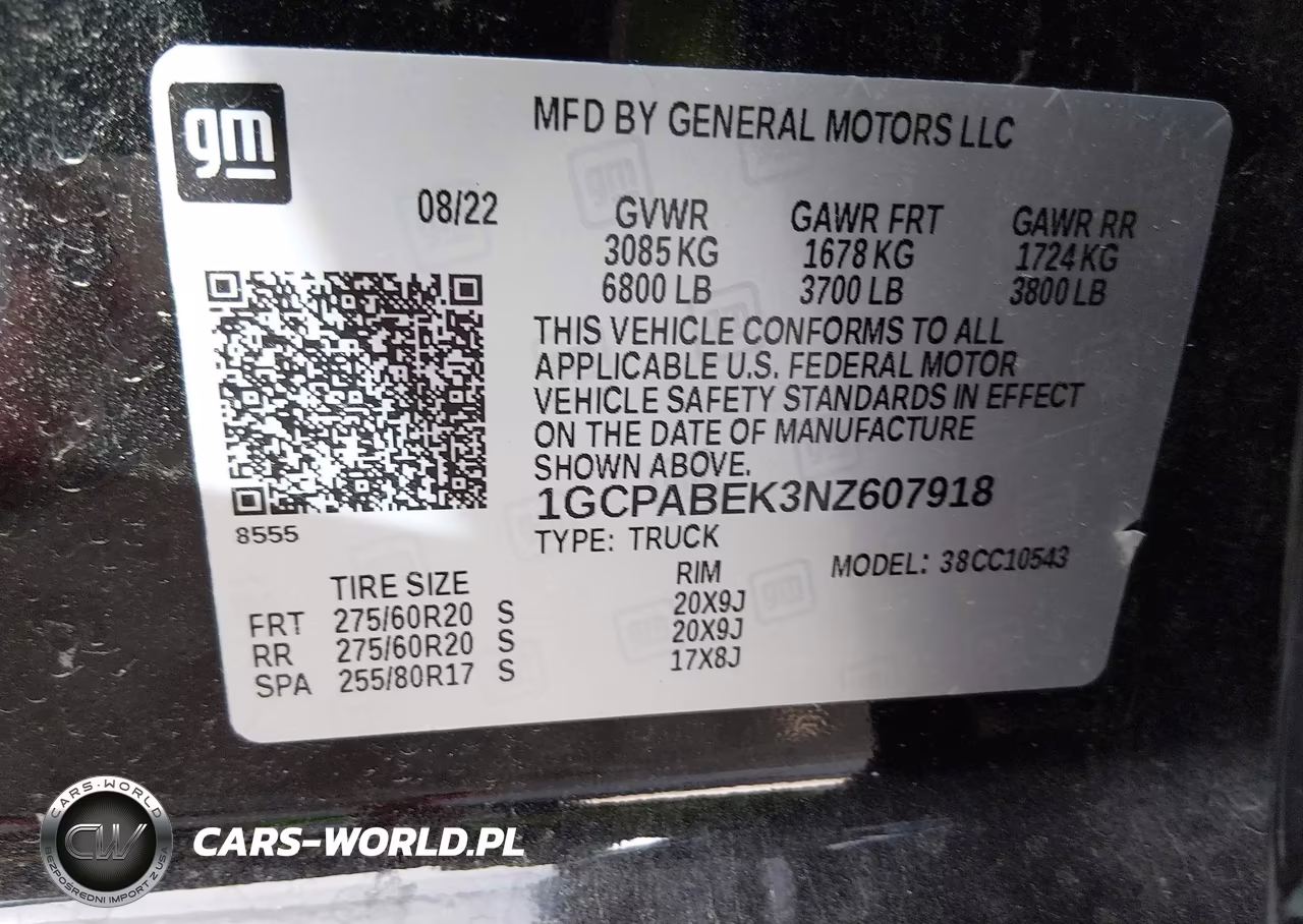 2022 Chevrolet Silverado 1500 2Wd Short Bed Custom VIN:1GCPABEK3NZ607918 - 9
