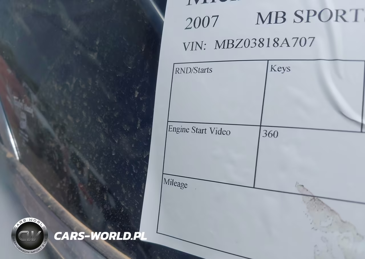 2007 Mb Sports Other VIN:MBZ03818A707 - 9
