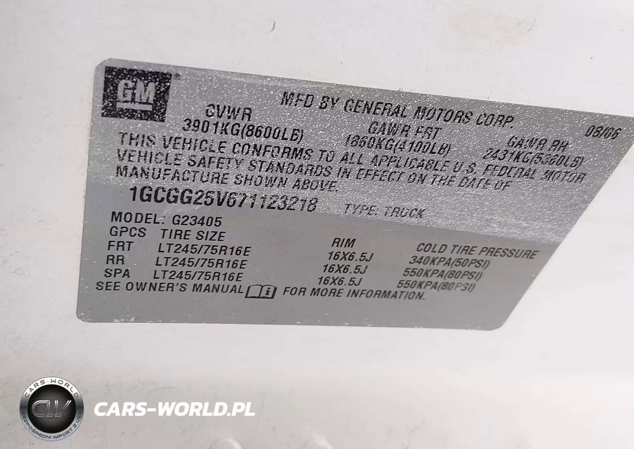 2007 GMC Savana Cutaway Work Van VIN:1GDGG31V771904031 - 9