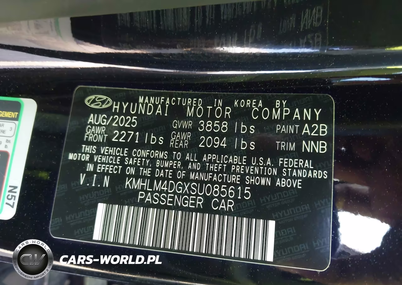 2025 Hyundai Elantra Sel Sport VIN:KMHLM4DGXSU085615 - 9