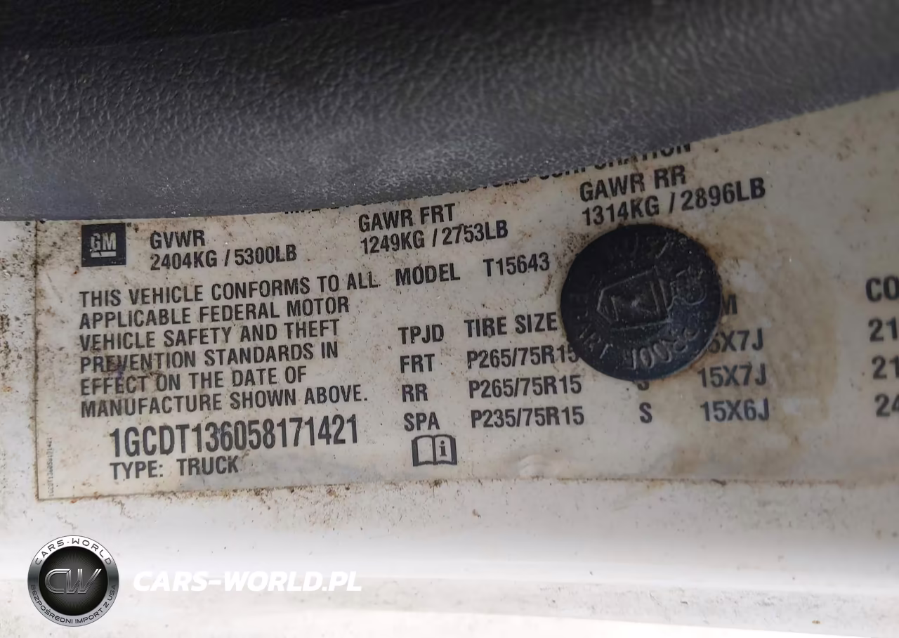 2005 Chevrolet Colorado Ls VIN:1GCDT136058171421 - 9