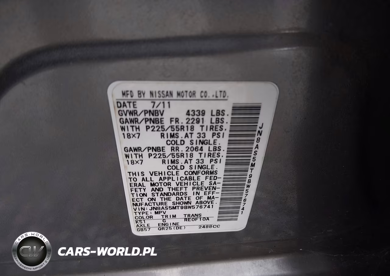 2011 Nissan Rogue Sv VIN:JN8AS5MT9BW576741 - 9