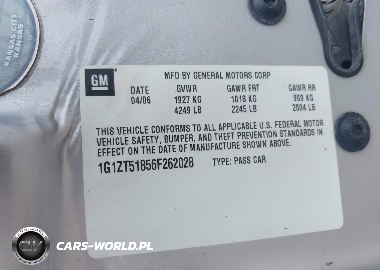 2006 Chevrolet Malibu Lt VIN:1G1ZT51856F262028 - 9