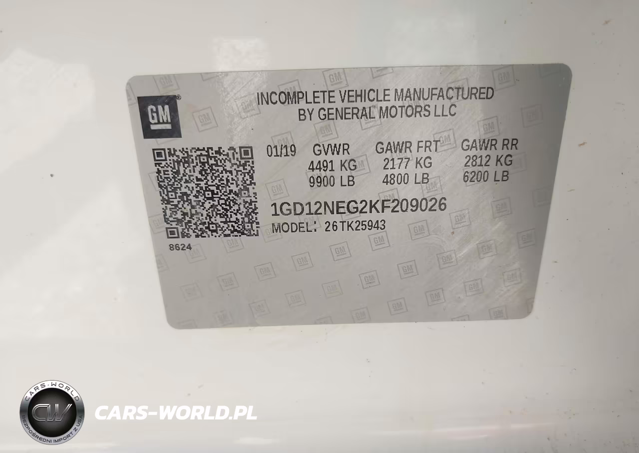 GMC SIERRA 2500HD VIN:1GD12NEG2KF209026 - 9