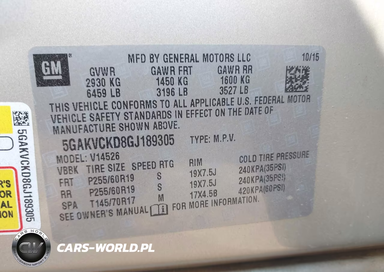 2016 Buick Enclave Premium VIN:5GAKVCKD8GJ189305 - 9