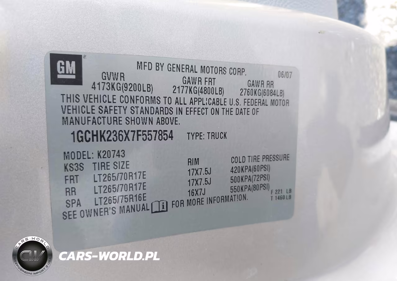 2007 Chevrolet Silverado 2500Hd Ltz VIN:1GCHK236X7F557854 - 9