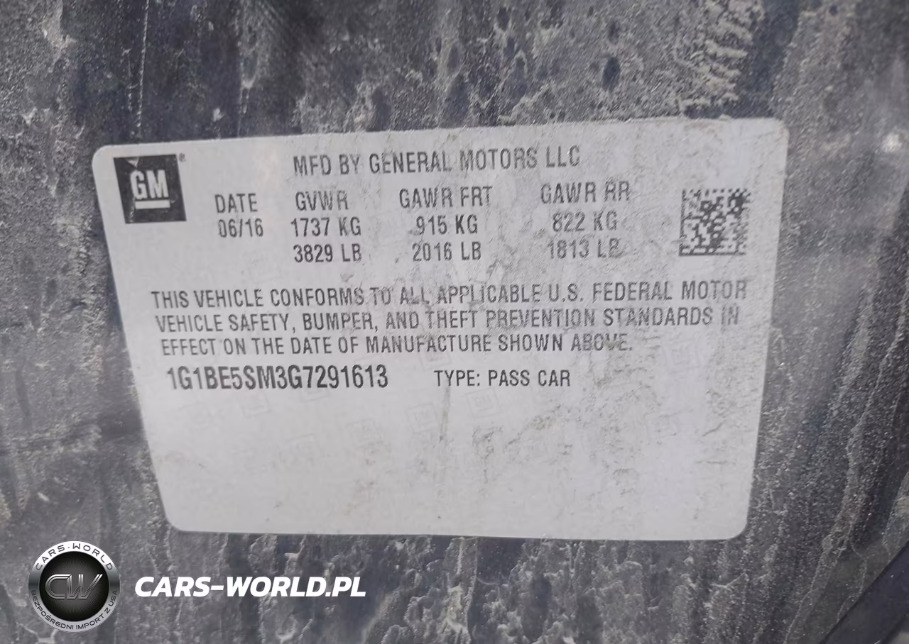 2016 Chevrolet Cruze Lt Auto VIN:1G1BE5SM3G7291613 - 9