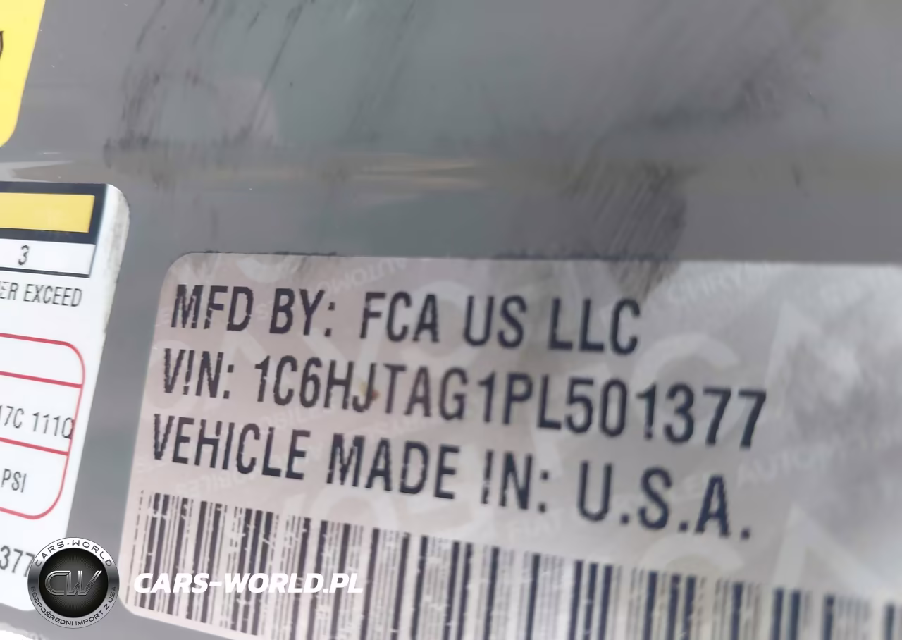 2023 Jeep Gladiator Willys 4X4 VIN:1C6HJTAG1PL501377 - 9
