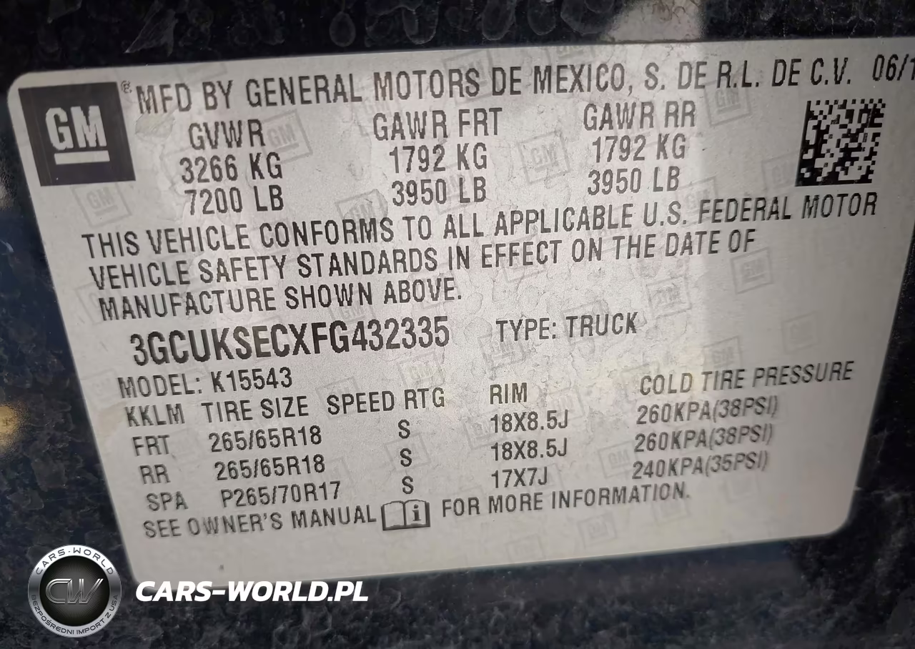 2015 Chevrolet Silverado 1500 Ltz VIN:3GCUKSECXFG432335 - 9