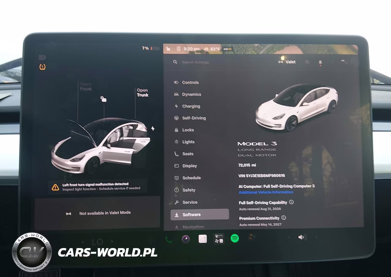 2021 Tesla Model 3 Long Range Dual Motor All-Wheel Drive VIN:5YJ3E1EB8MF980616 - 7