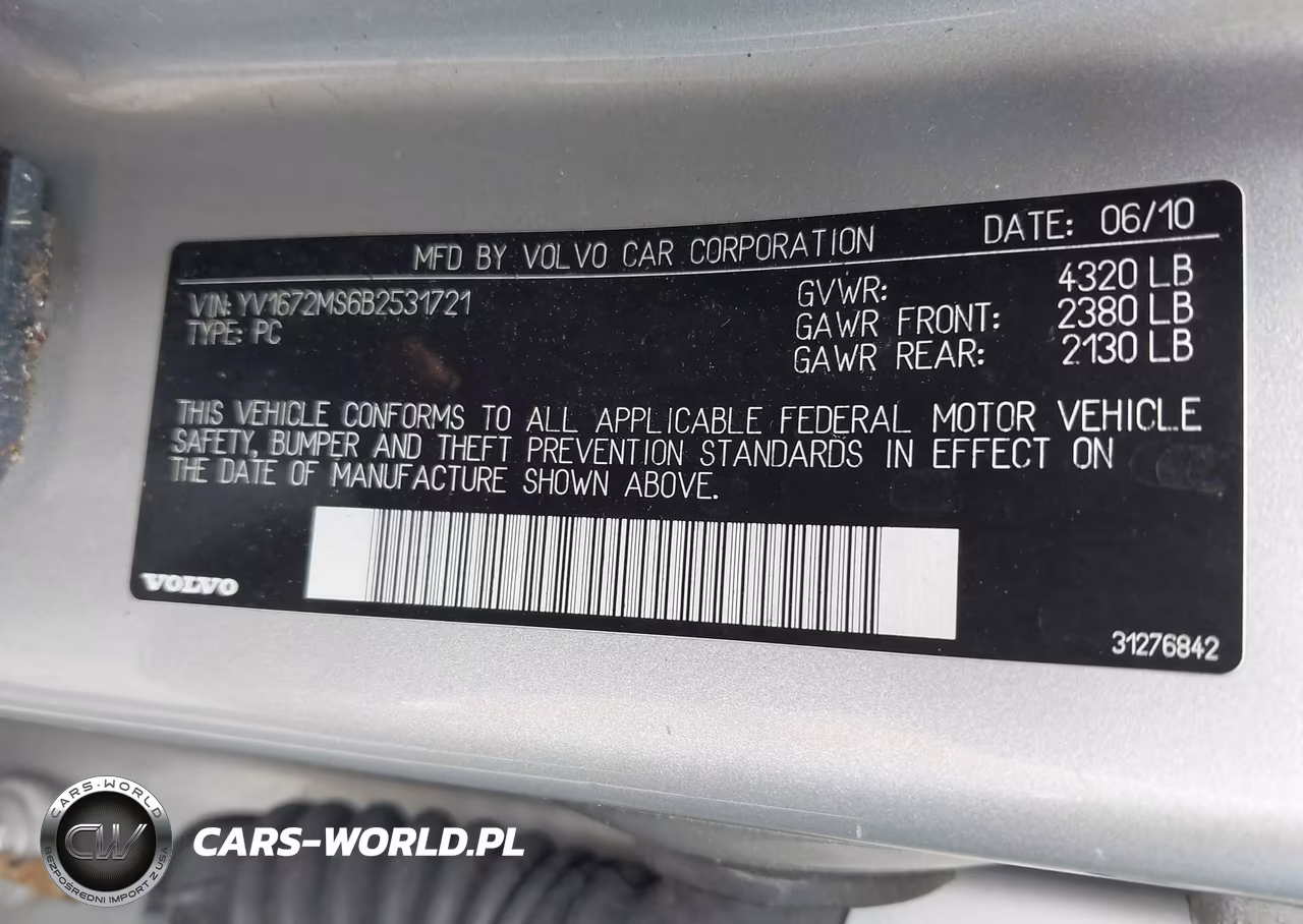 2011 Volvo S40 R-Design-T5 (Retail Only) VIN:YV1672MS6B2531721 - 9