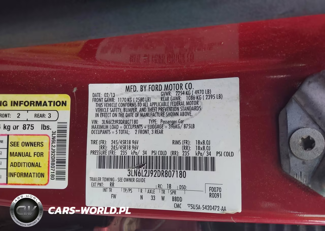 2013 Lincoln Mkz VIN:3LN6L2J92DR807180 - 9