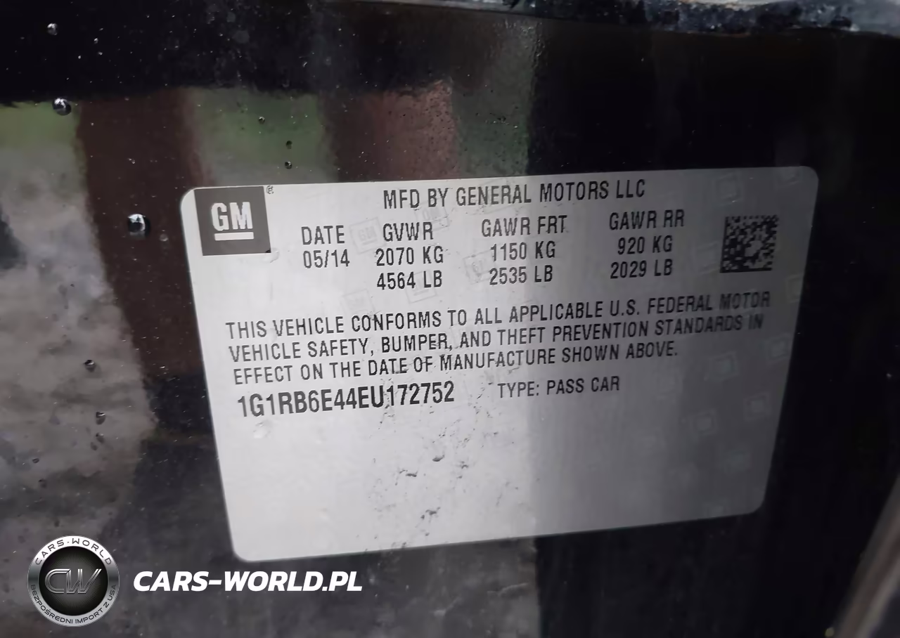 2014 Chevrolet Volt VIN:1G1RB6E44EU172752 - 9