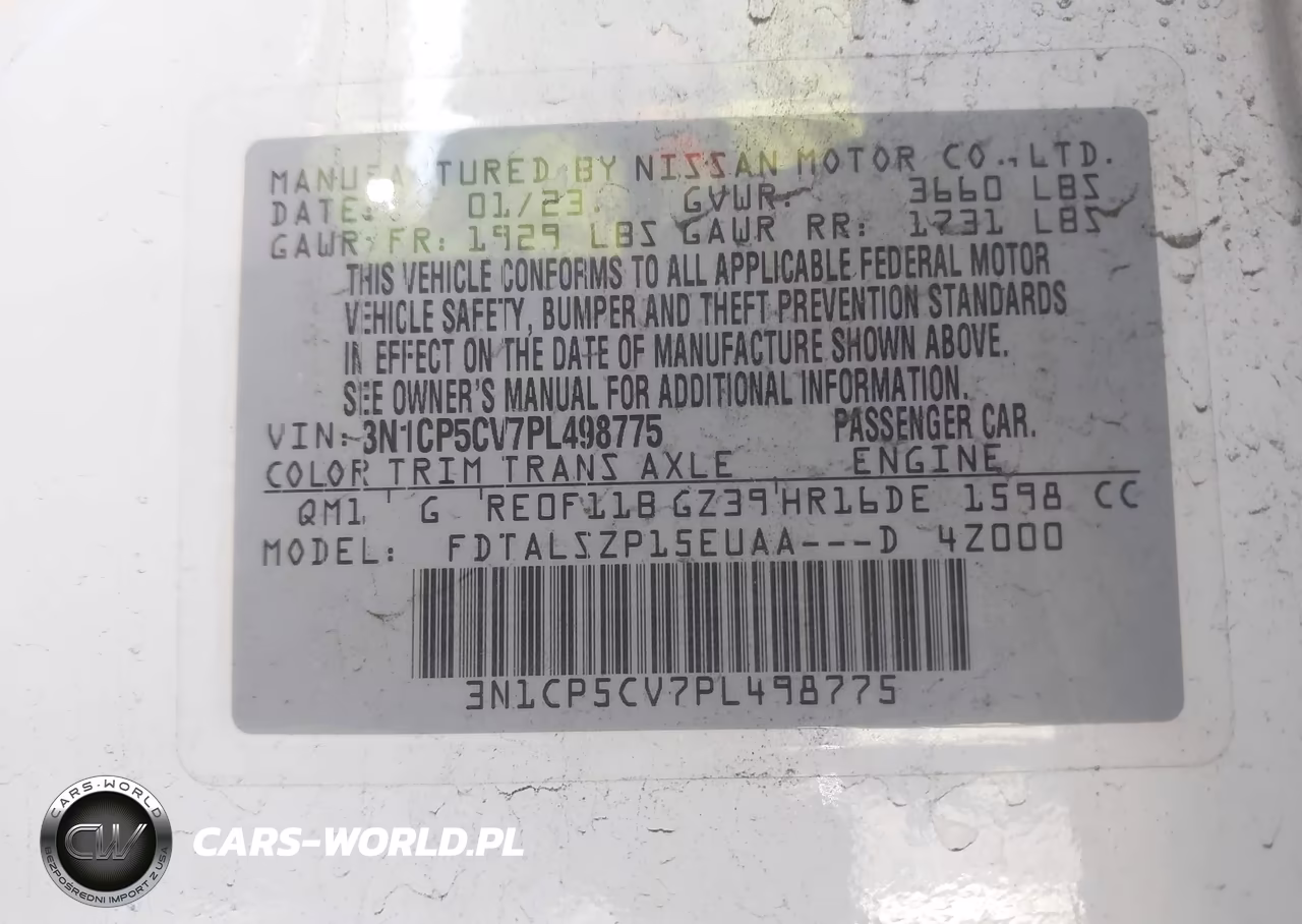 2023 Nissan Kicks Sv Xtronic Cvt VIN:3N1CP5CV7PL498775 - 9