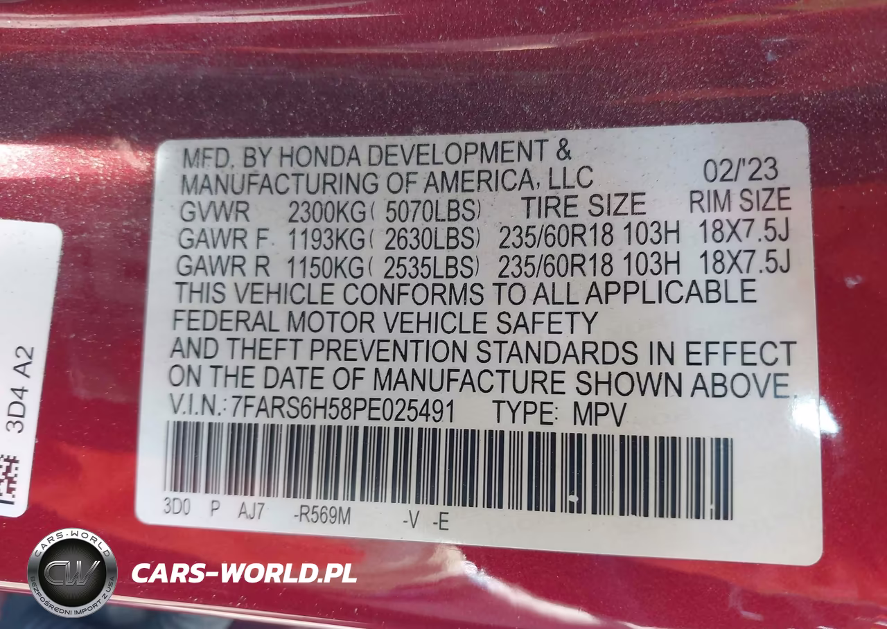 2023 Honda Cr-V Hybrid Sport VIN:7FARS6H58PE025491 - 9