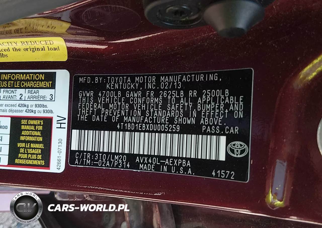 2013 Toyota Avalon Hybrid Limited VIN:4T1BD1EBXDU005259 - 9
